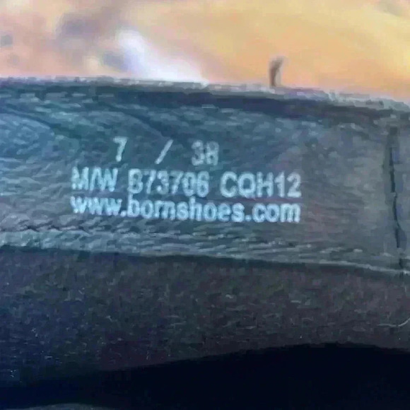 Born Brown Donya Tall Boots Leather Upper Size 7/38 M/W B73706 - Picture 10 of 12